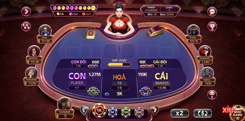 Game Baccarat tại sunwin có giao diện đẹp mắt